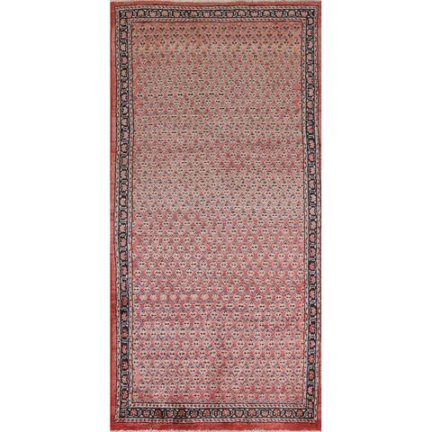 Paisley Botemir Persian Wool Runner Rug Hand-knotted Staircase Carpet - 3'10" x 8'7"