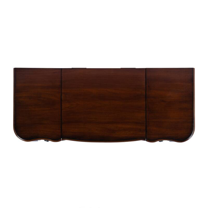 Charlotte 40 in. W Rectangular Wood Vanity/Valet Desk with Storage Drawers and Mirror