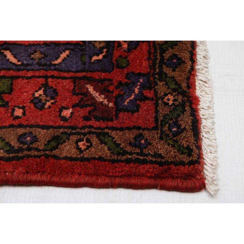ECARPETGALLERY Hand-knotted Andelz Red Wool Rug - 4'3 x 6'7