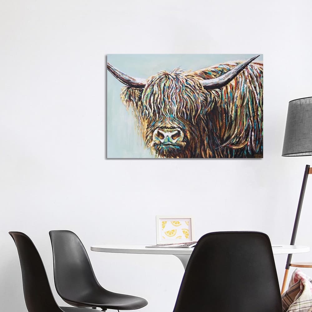iCanvas "Woolly Highland I" by Carolee Vitaletti Canvas Print