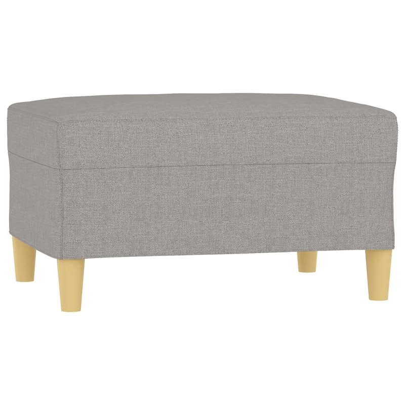 vidaXL Sofa with Footstool Dark/Light Gray multi size Fabric