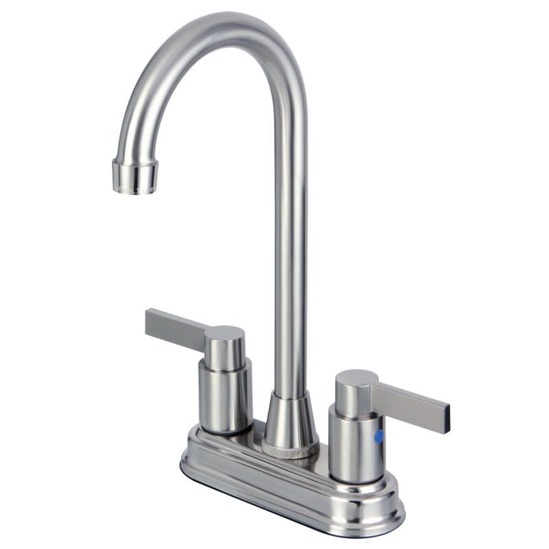 Kingston Brass NuvoFusion 4 in. Centerset Bar Faucet - Brushed Nickel