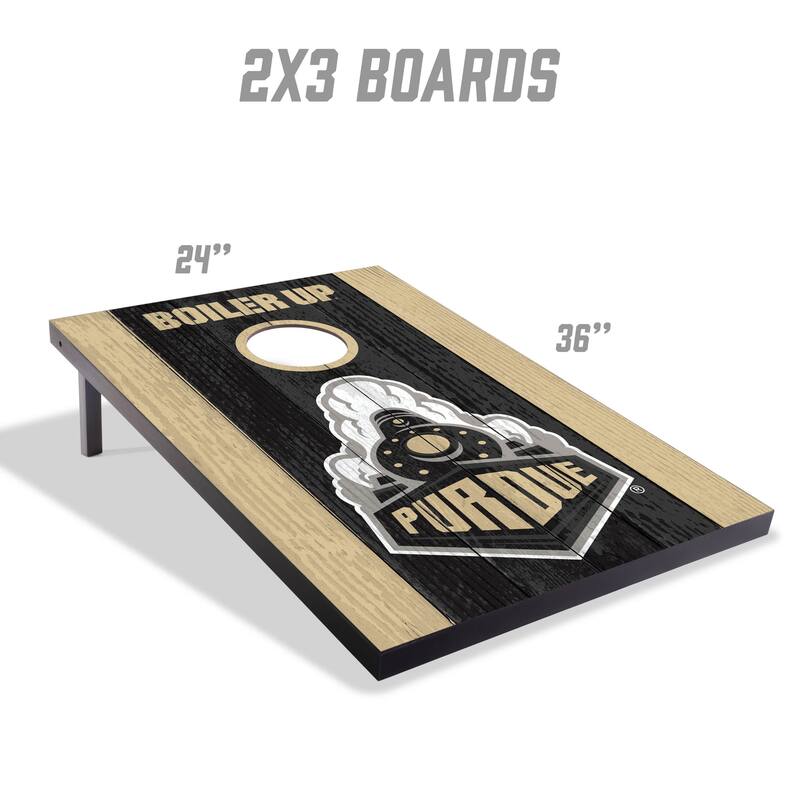 Purdue Boilermakers NCAA Compact 2x3 Tailgate Cornhole Board Set