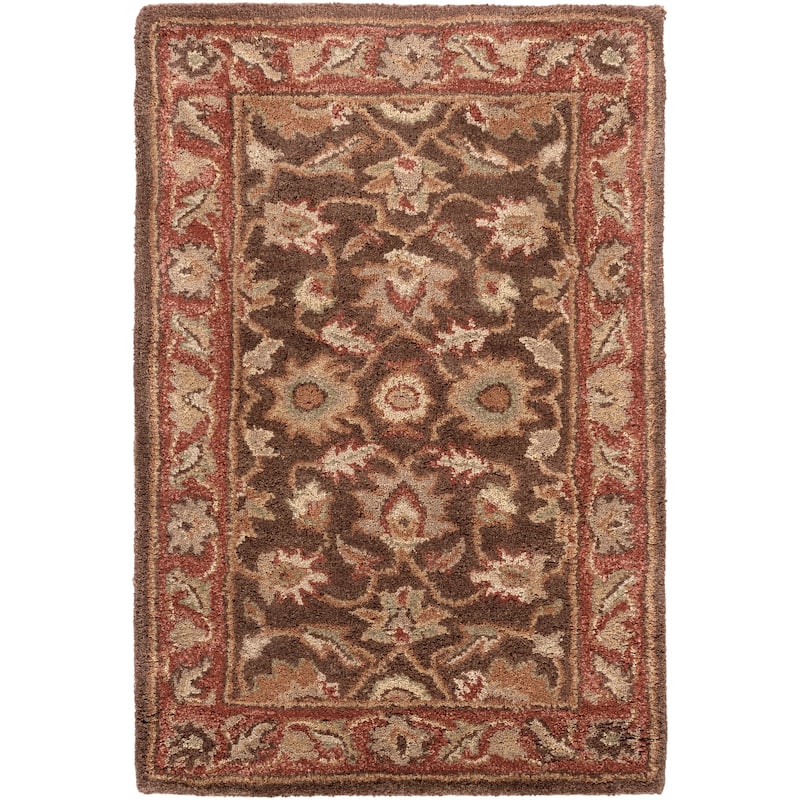 Livabliss Traditional Caesar Border Area Rug