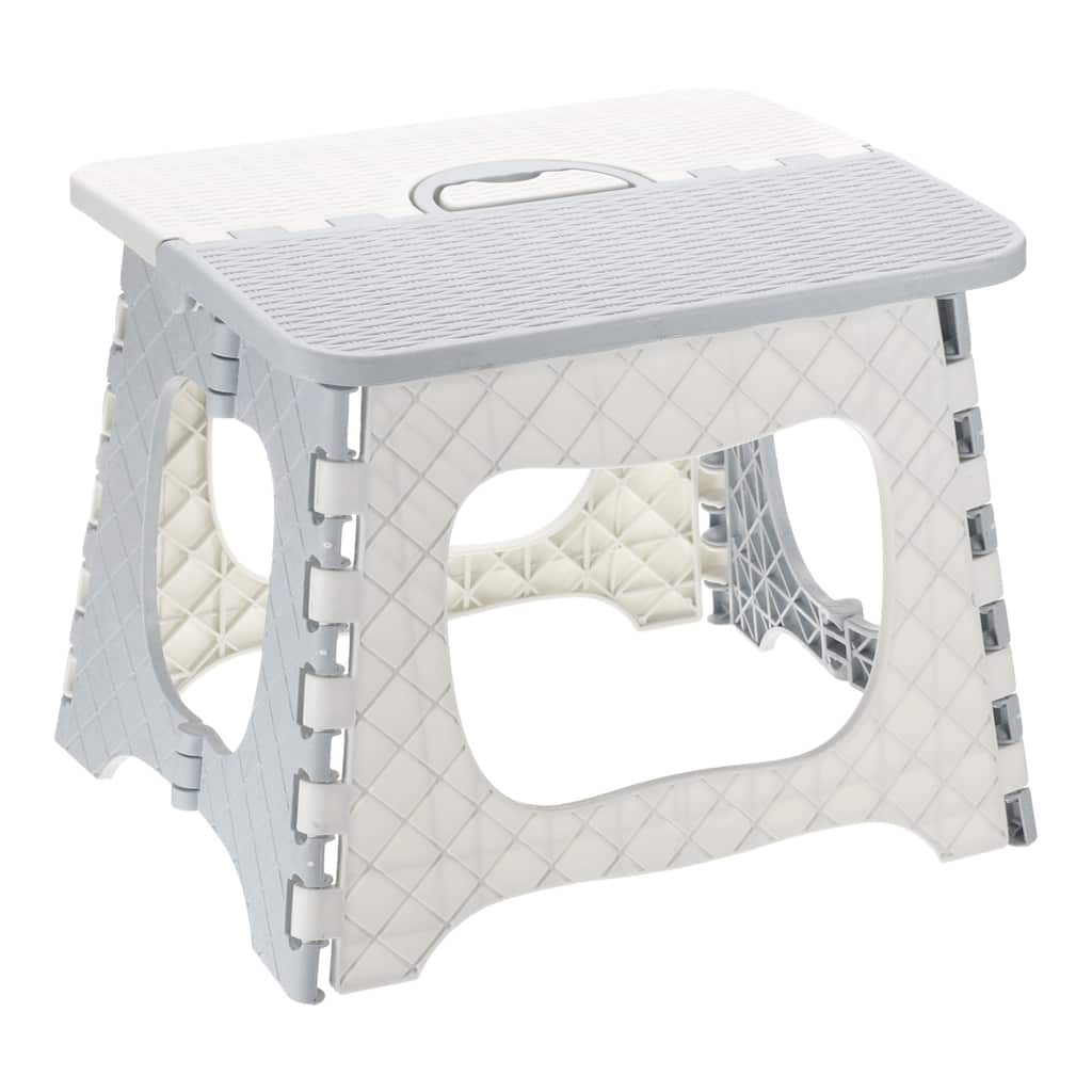 9" Folding Step Stool for Bathroom 275 lbs Capacity Indoors/Outdoors - 11 x 9.3 x 9.1inch