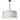22W Slit Drum Pendant, Matte Black with White Shade