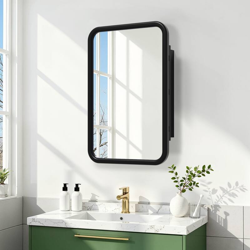 Dovelina Medicine Cabinet Wall-Mounted Cabinet with Magnetic Doors - 29.9*19.7