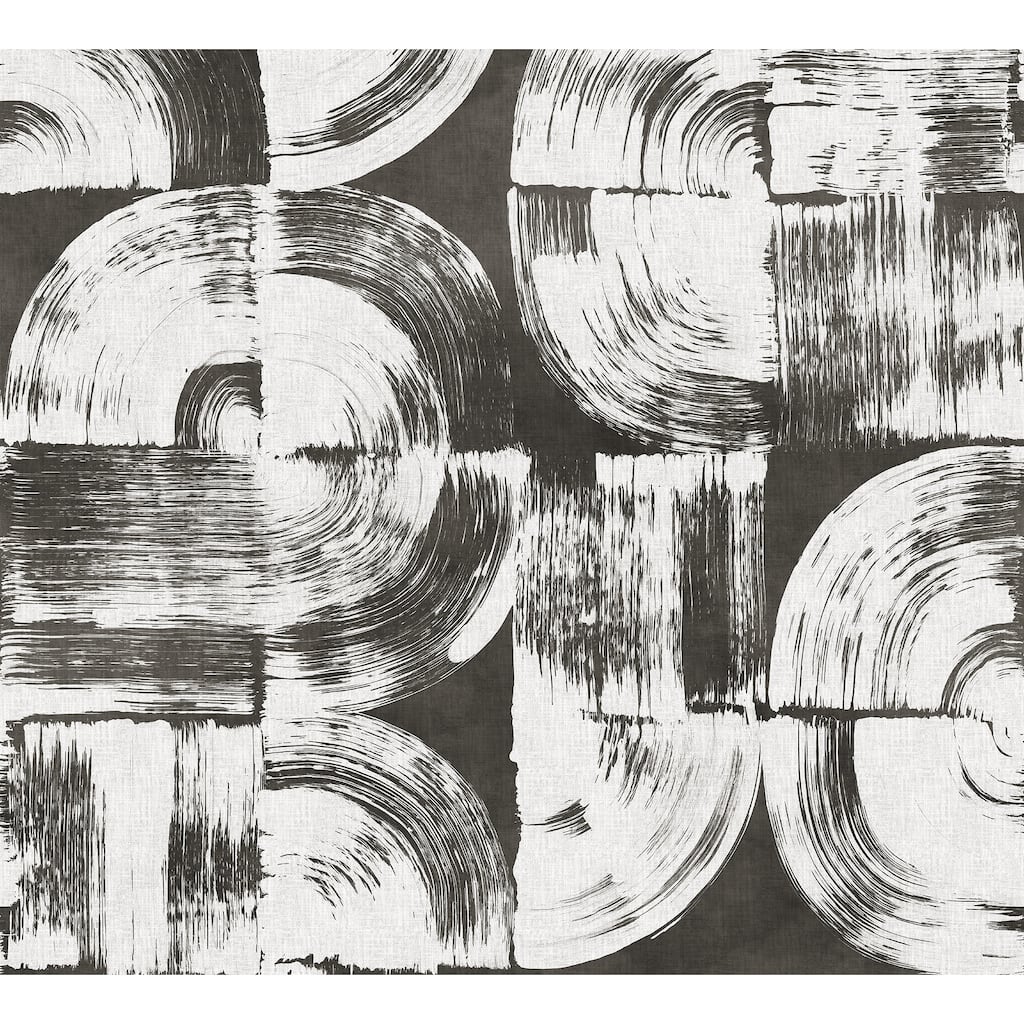 REMIX Walls by Katie Hunt Brushstrokes Charcoal Grey Wall Mural