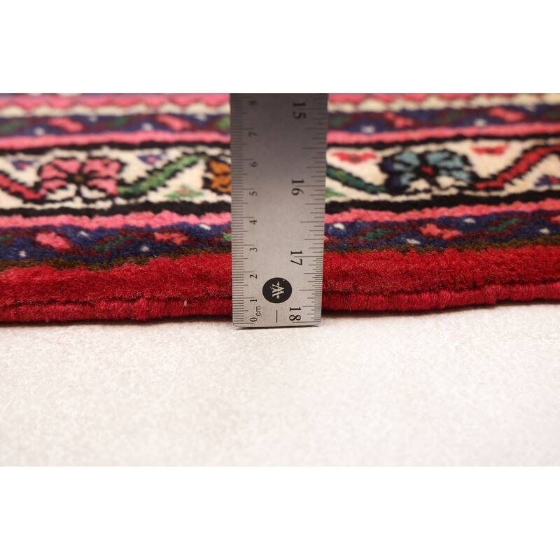 ECARPETGALLERY Hand-knotted Andelz Red Wool Rug - 2'8 x 9'2