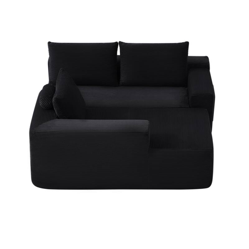 105" Cloud Sectional Couch with L-Shape Chaise,Modern Modular Sofa with Deep Seat, Upholstered Couches for Living Room