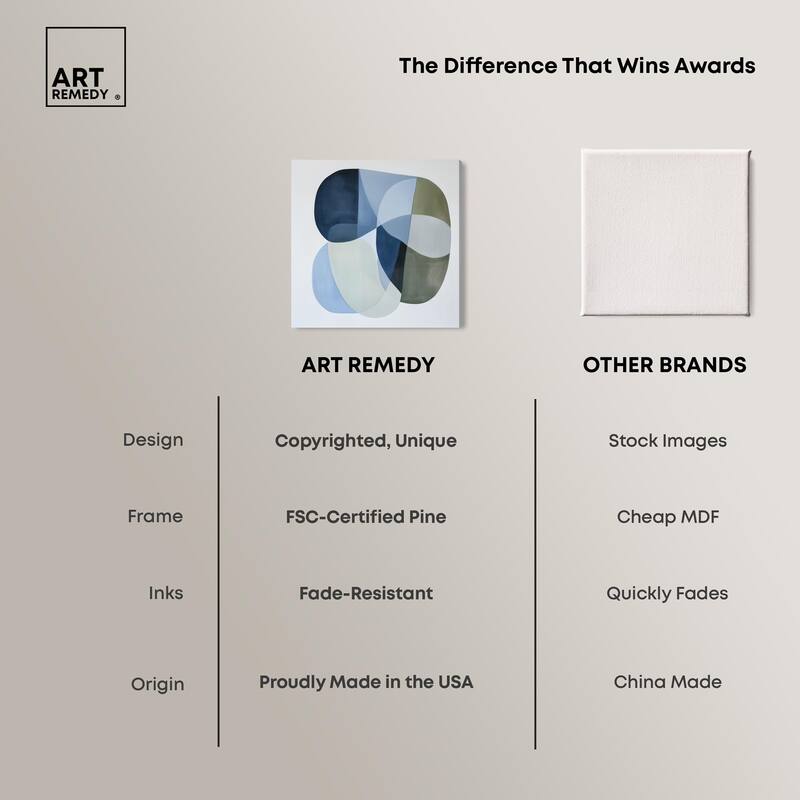 Serene Overlap II Canvas by Art Remedy, Gallery Wrapped