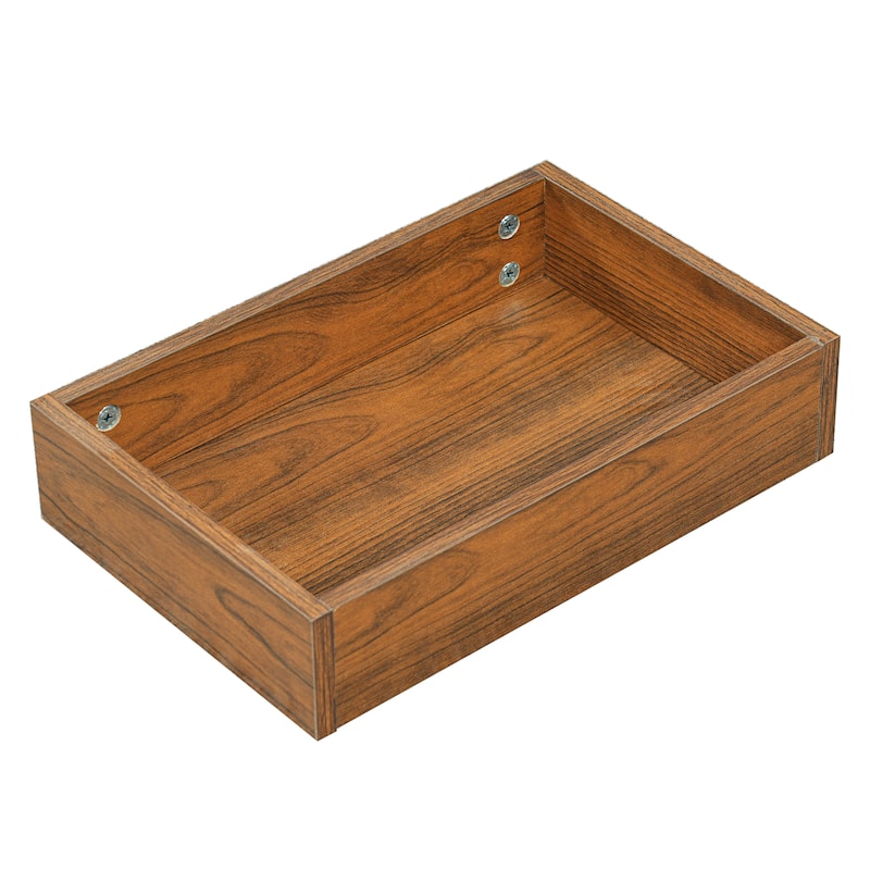 Anmytek 2-in-1 Cat Litter Box Enclosure Side Table House - Brown