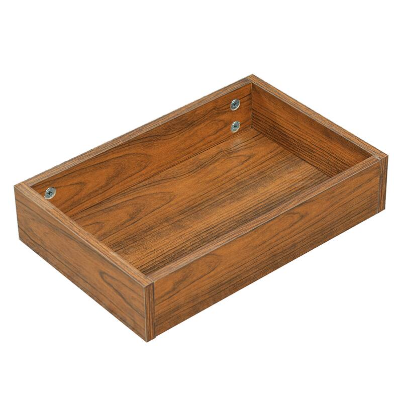 Roomfitters Modern Cat Furniture Litter Box Enclosure Side Table, Hidden Cat House with Storage Cabinet for Home Use