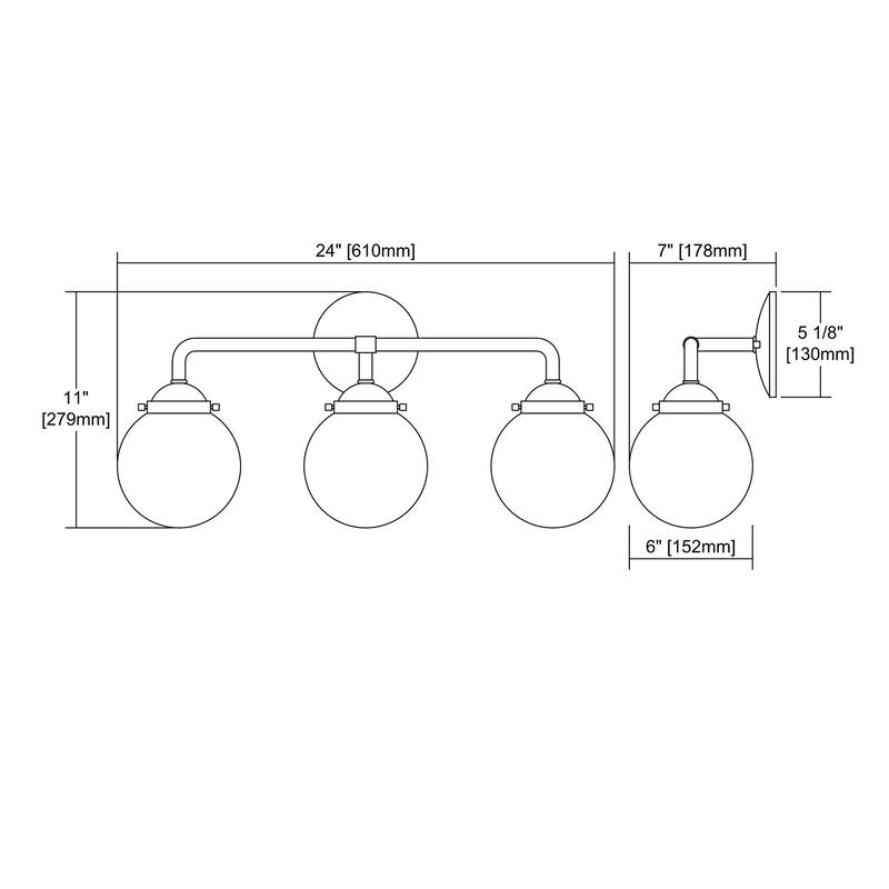 Elk Home Beckett Oiled Bronze With Clear Glass 3 Light Vanity Light