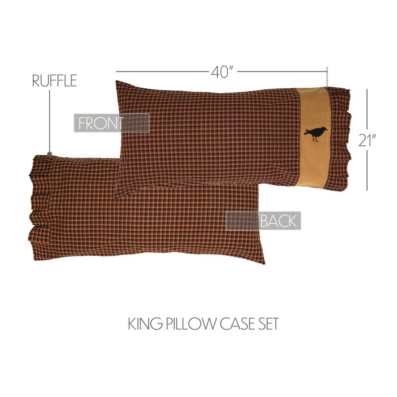 Heritage Farms Crow Pillow Case Set