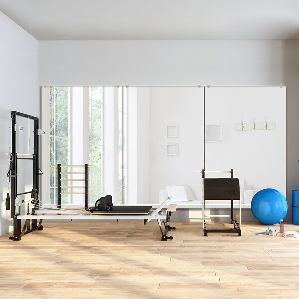 BED & BATH BEYOND ウォールミラー 　鏡　ミラー　46x56 Wall Mounted Activity Mirror, Home Gym Mirror with Flat Polished