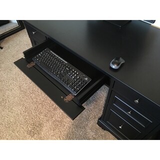 Top Product Reviews For Bedford Black Pedestal Desk 10898543