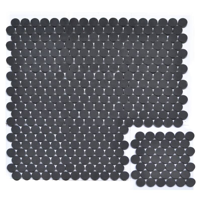 Basalt 1 7/8" Round Natural Stone Mosaic Wall And Floor Tile