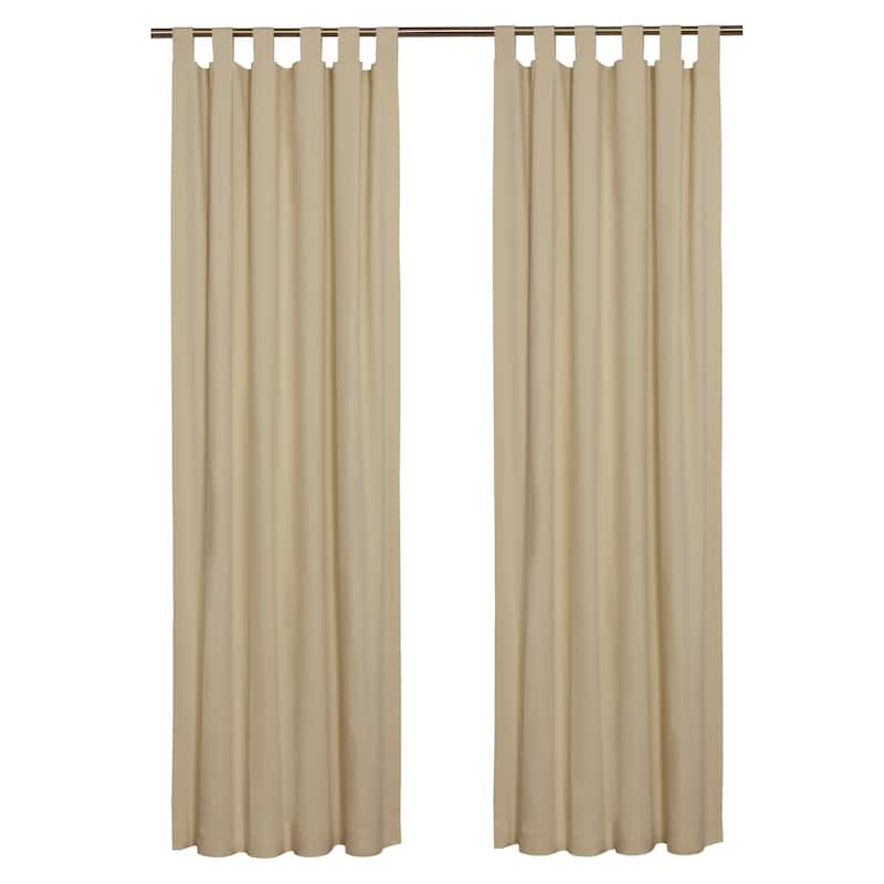 ThermaLogic Weathermate Insulated Cotton Tab Top Curtain Panel - Pair