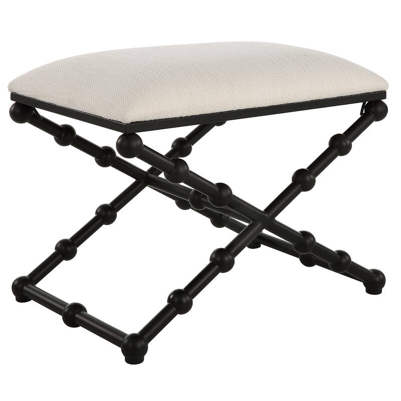 Uttermost Iron Drops Small Bench - 23.5"W x 19.5"H x 15.75"D