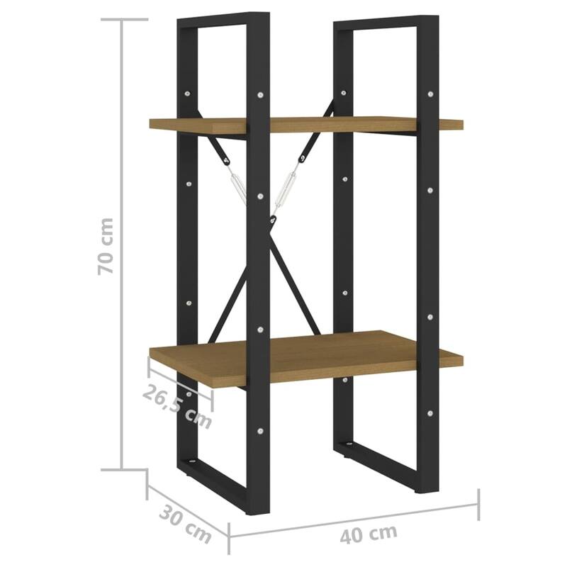 vidaXL Bookshelf Book Cabinet Shelving Unit for Living Room Engineered Wood
