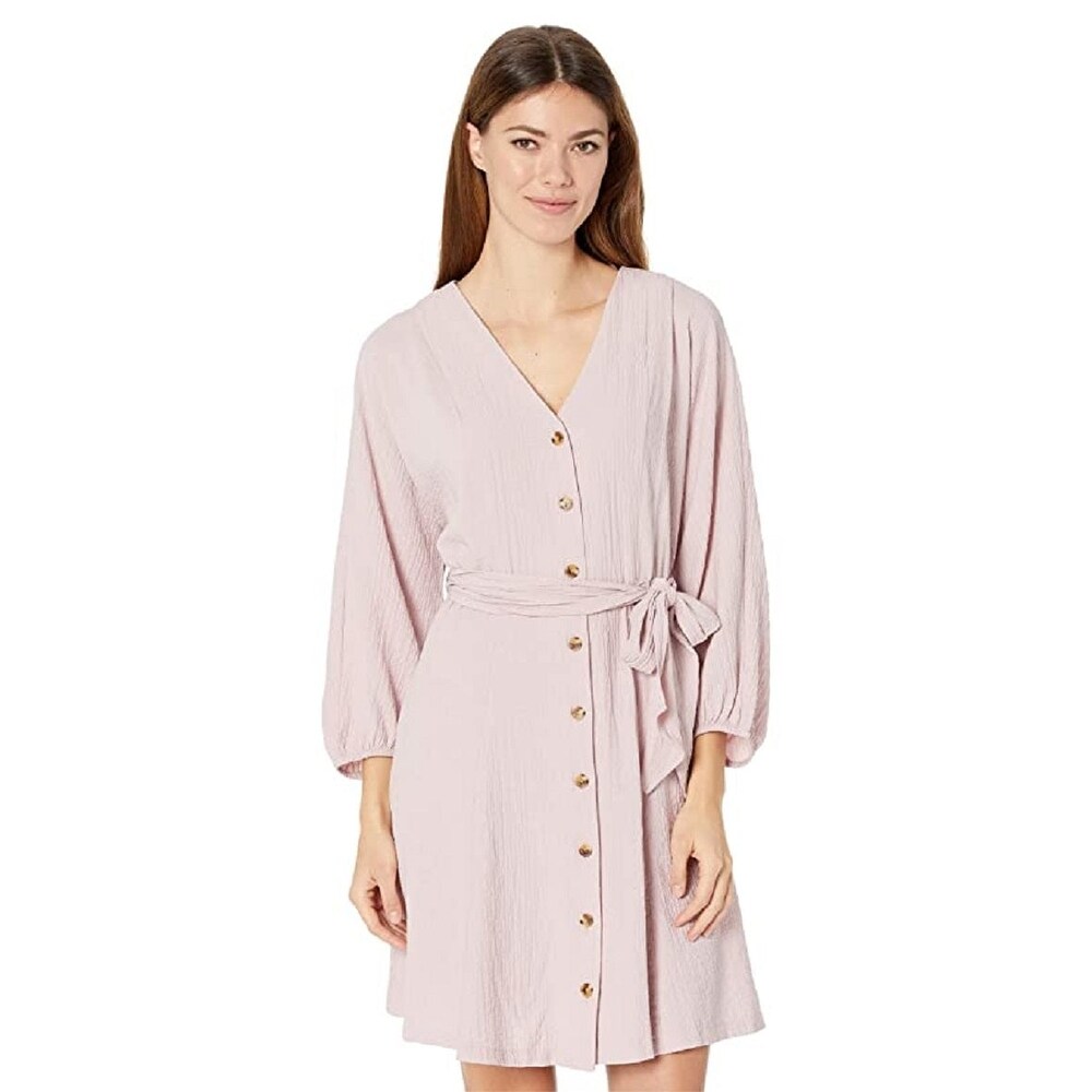 Calvin Klein Women's Belted A Line Dress Purple Size 8 - Bed Bath & Beyond  - 40631013