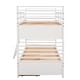 preview thumbnail 25 of 56, Sturdy Twin Bunk Bed with Storage Drawers, Guardrails, and Convertible Option