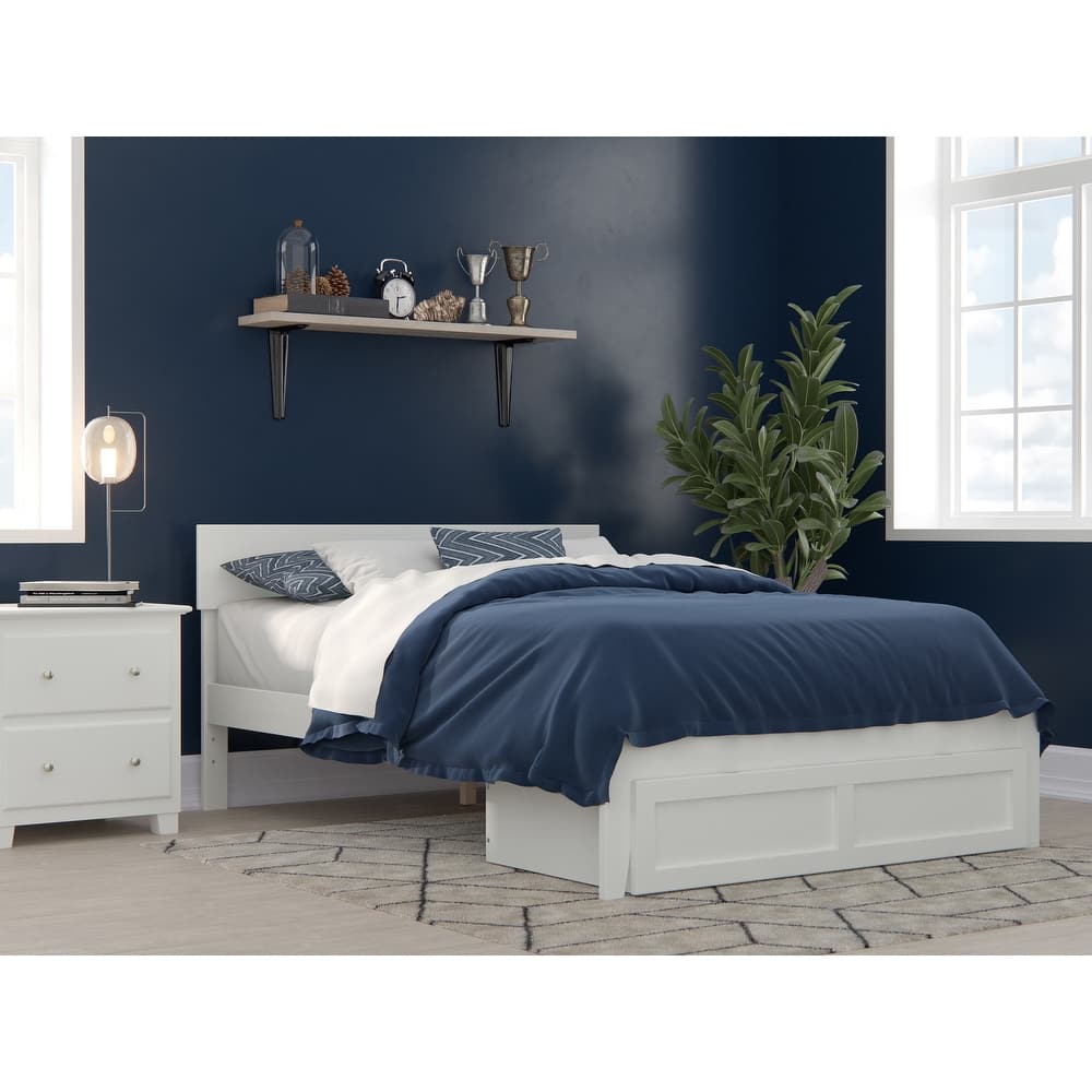 AFI Boston Platform Bed with Foot Drawer