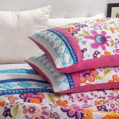 Carly Cotton Sham - Pink