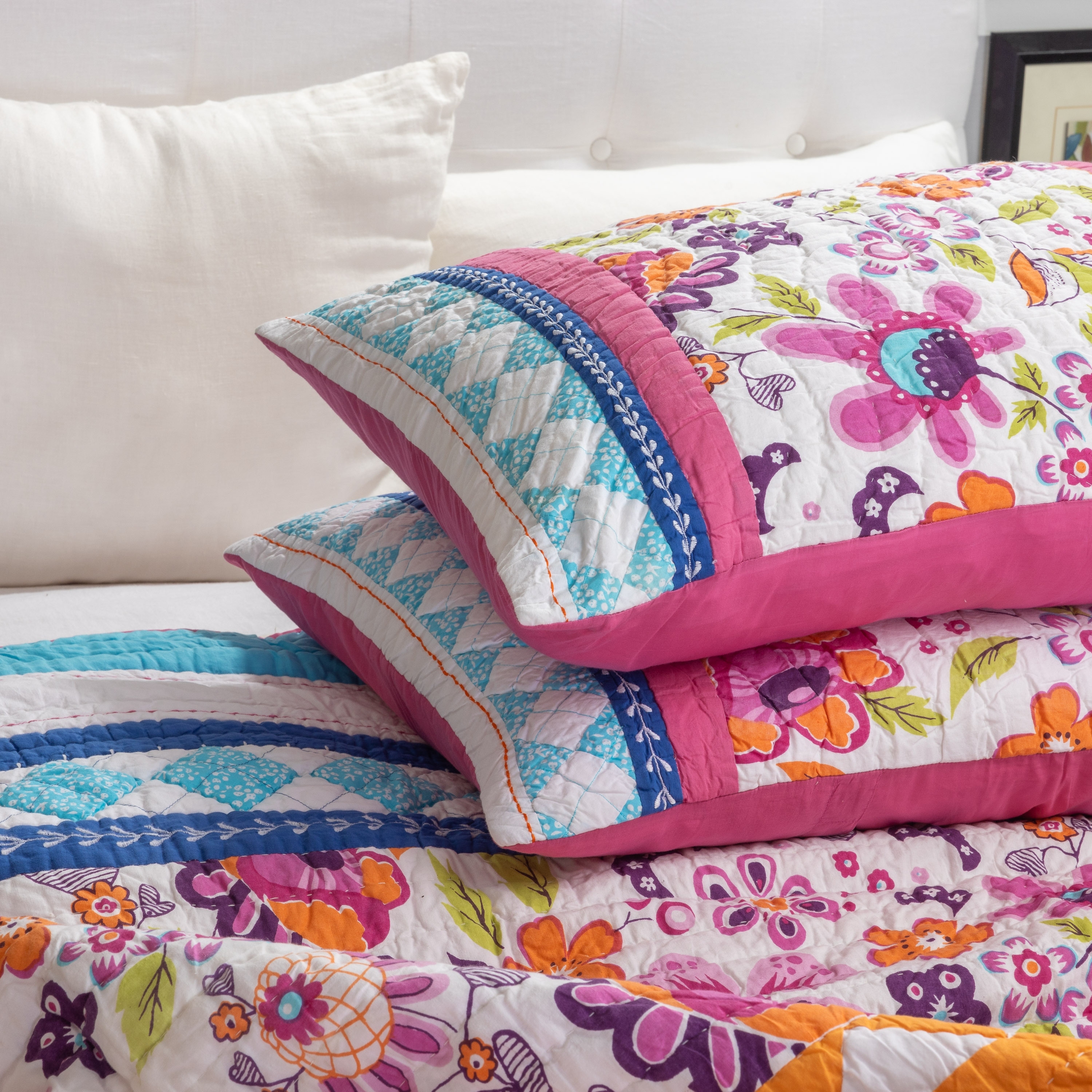 Carly Cotton Sham - Pink