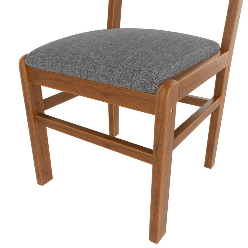 Modern Fabric Upholstered Dining Chairs with Wood Frame ( Set of 4)