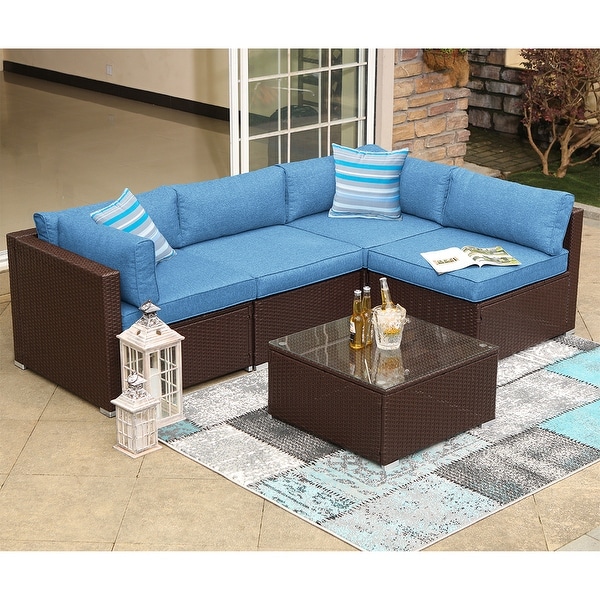 outdoor sectional with waterproof cushions