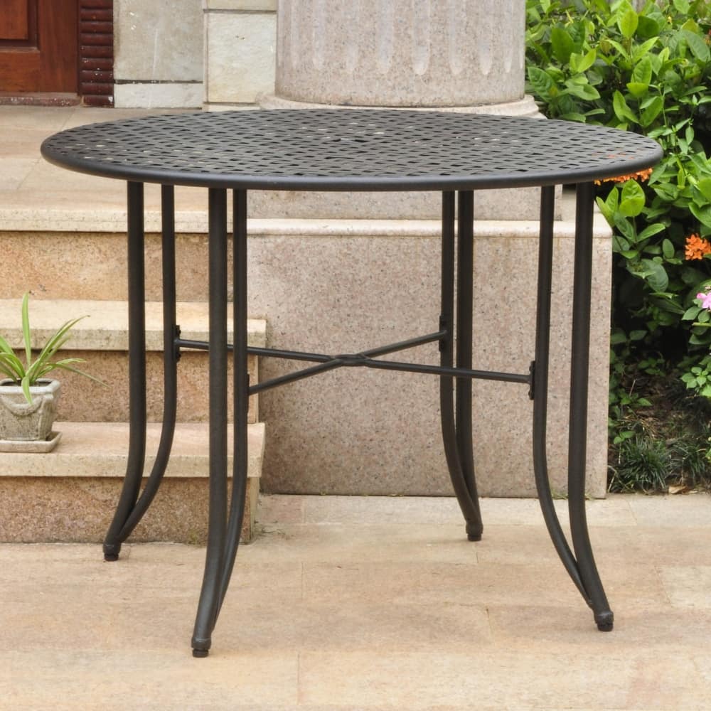 Mandalay 39-inch Iron Round Dining Table