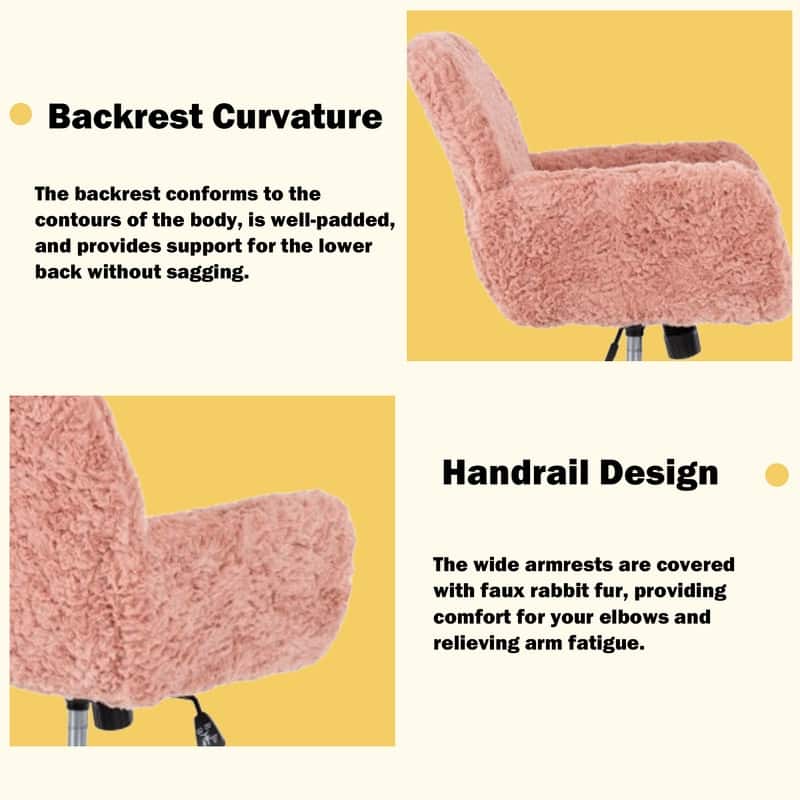 Metal Swivel Home Upholstered Office Chair