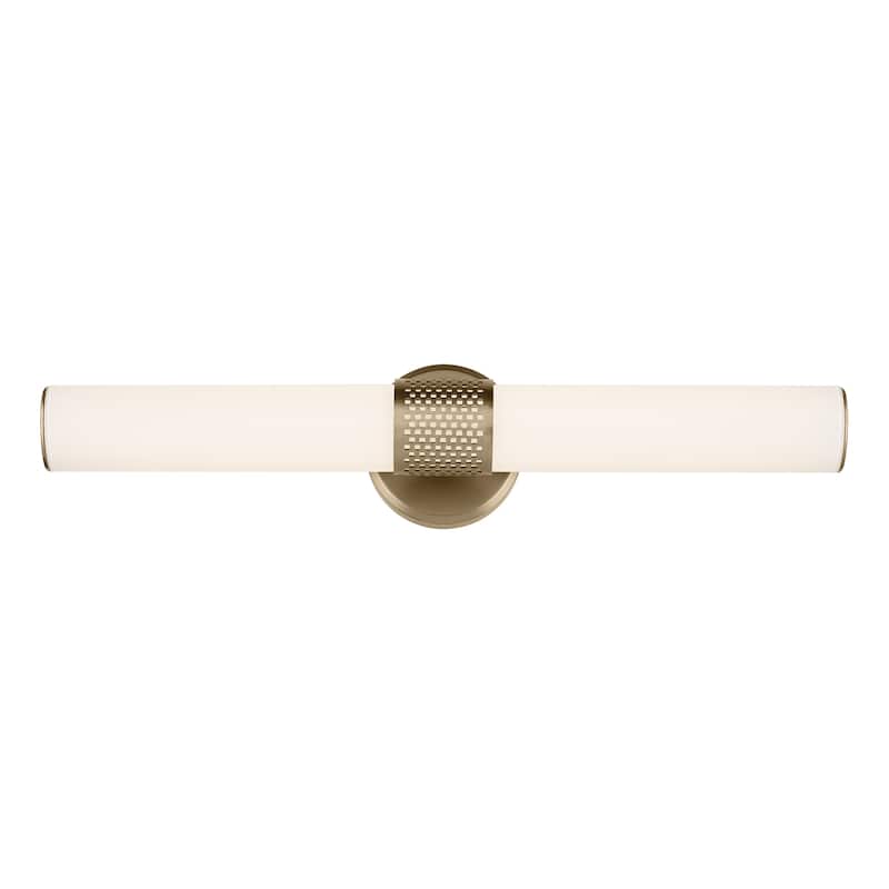 Kichler Lighting Sashi 24.25" Bath Bar Medium LED with White Glass in Champagne Bronze