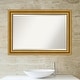 preview thumbnail 9 of 35, Beveled Bathroom Wall Mirror - Parlor Gold Frame