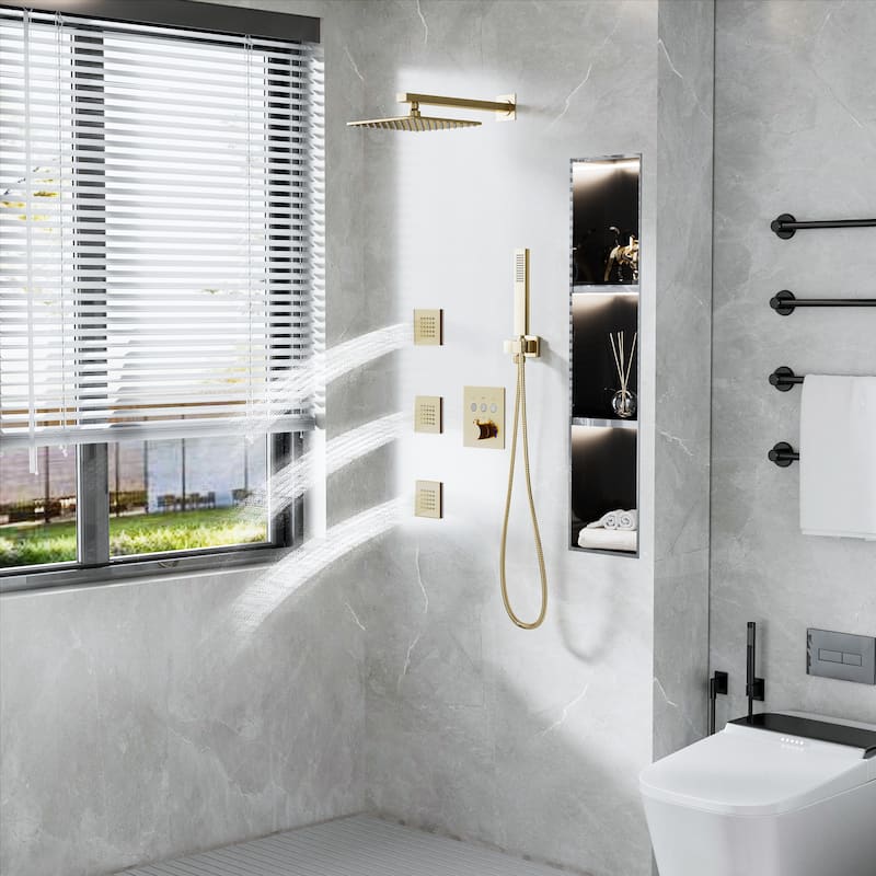Luxury 3-Way Complete Rain Showerhead