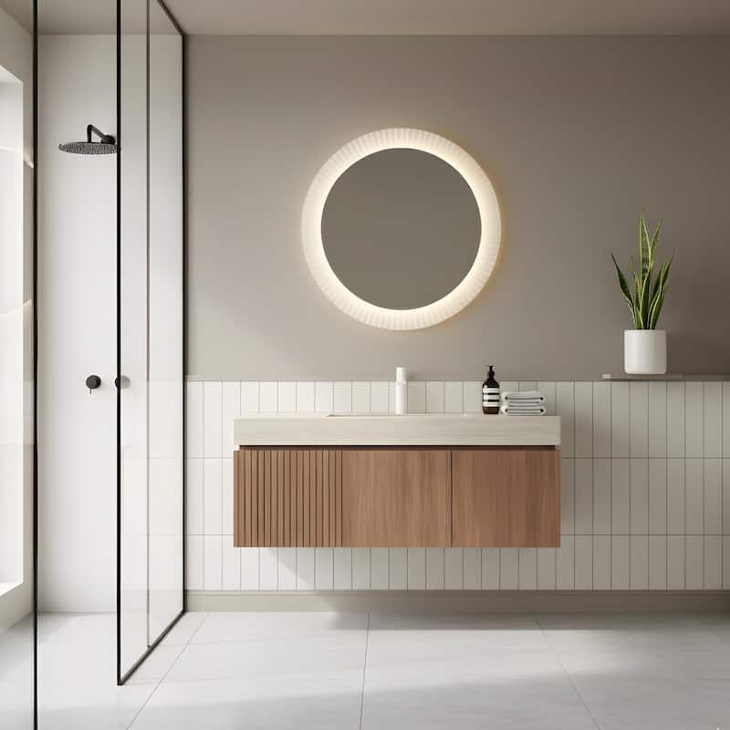 48" Bathroom Vanity with Sintered Stone countertop and Sink