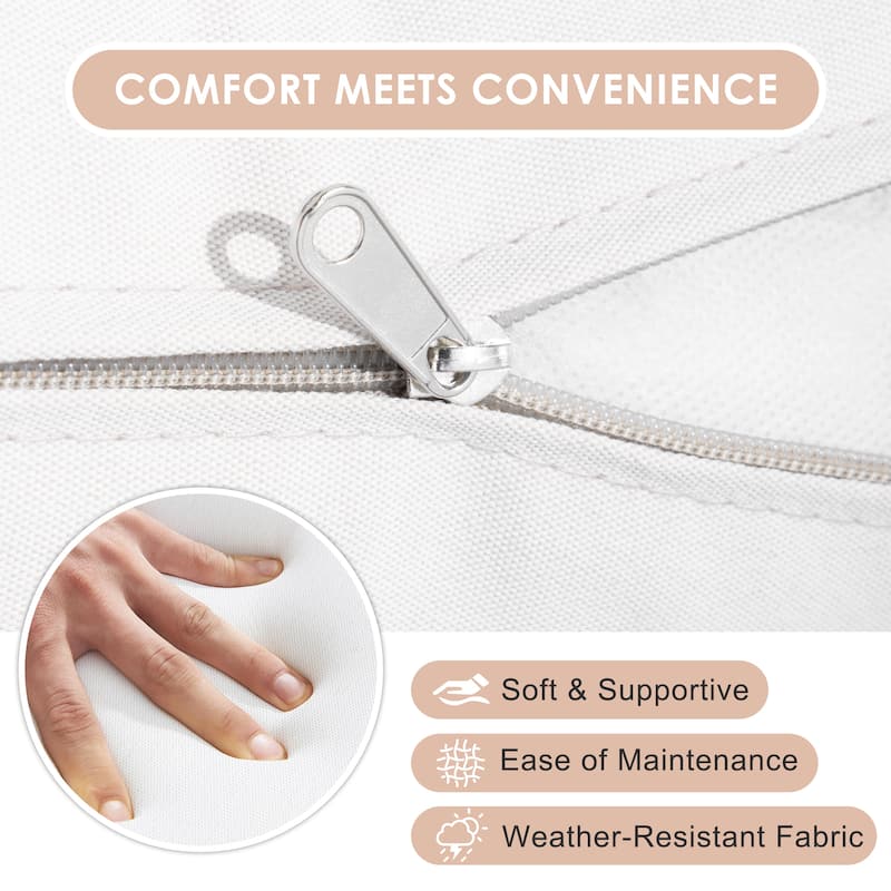 Crestlive Products Outdoor Modular Aluminum All-Weather PE Rattan Patio Sectional Sofa Set Cushioned Conversation Seating Set