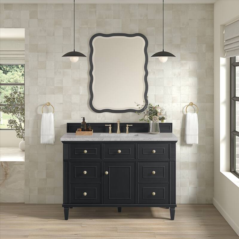 James Martin Vanities Lorelai 48" Single Vanity, Black Onyx