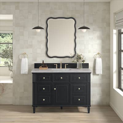 James Martin Vanities Lorelai 48" Single Vanity, Black Onyx