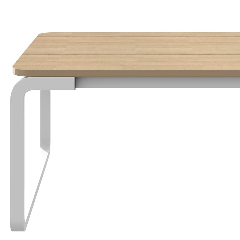 Corvus Akrotiri Outdoor Slatted Top Coffee Table - Beige