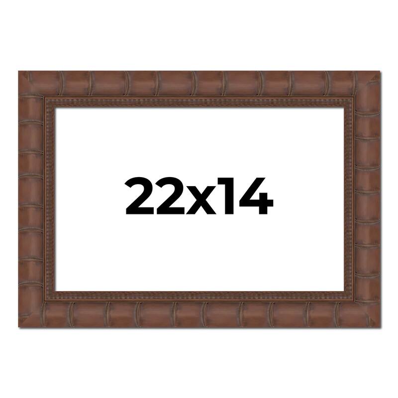 22x14 Frame Pewter Solid Wood Picture Frame Width 1.625 Inches | Interior Frame Depth 0.6875 Inches