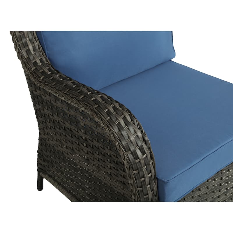 5 Pieces Outdoor Rattan Patio Furniture Set