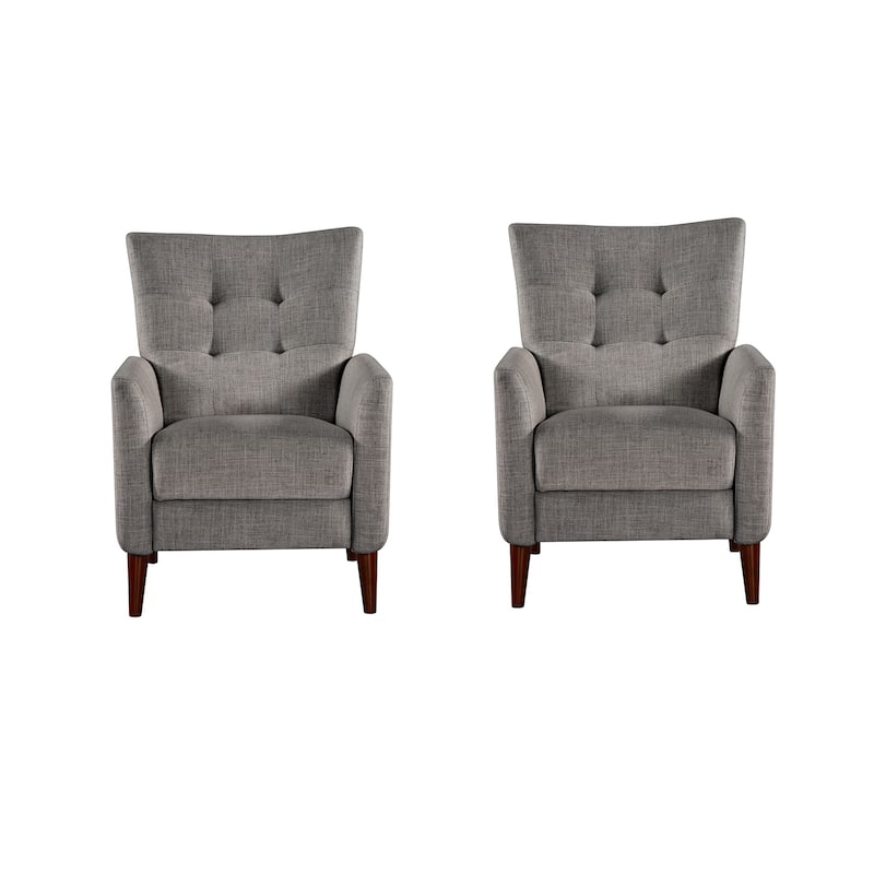 Aurora Comfy Recliner with Tufted Back Set of 2