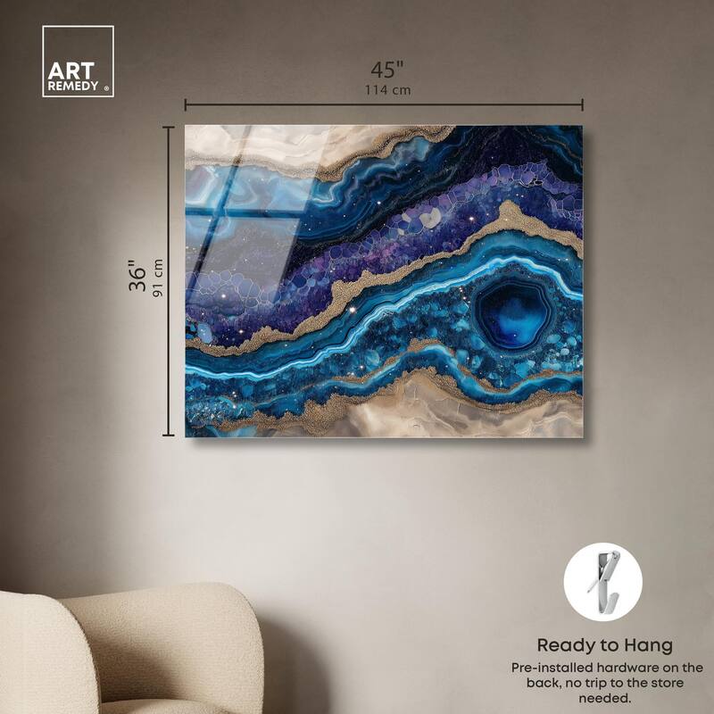 Galactic Geode I Acrylic by Art Remedy, Ready to Hang