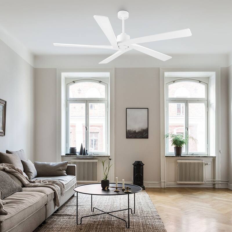 WINGBO 72" 6-Speed DC Motor Indoor Ceiling Fan without Lights