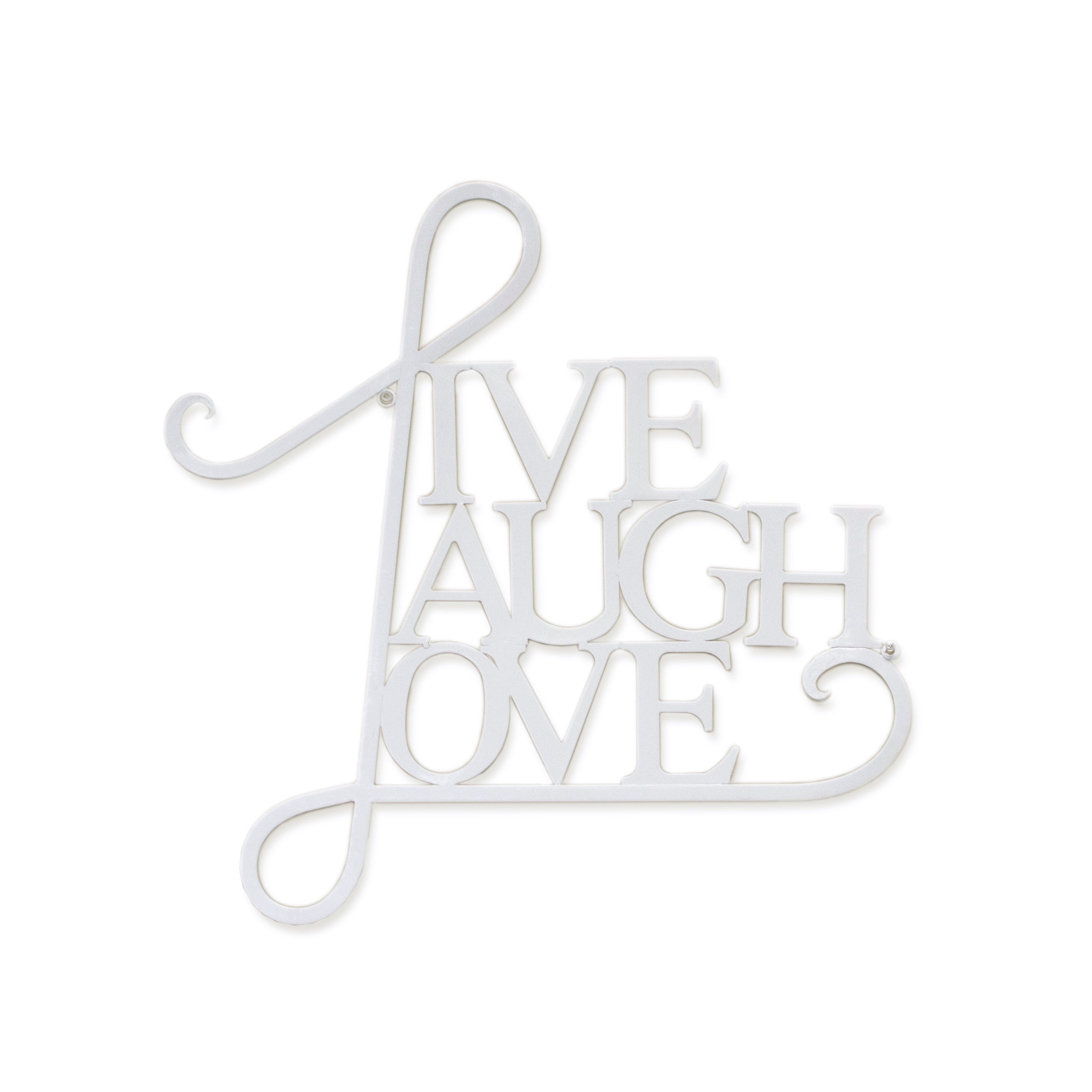 Shop Live Laugh Love Wall Decor Antique Copper White Finish