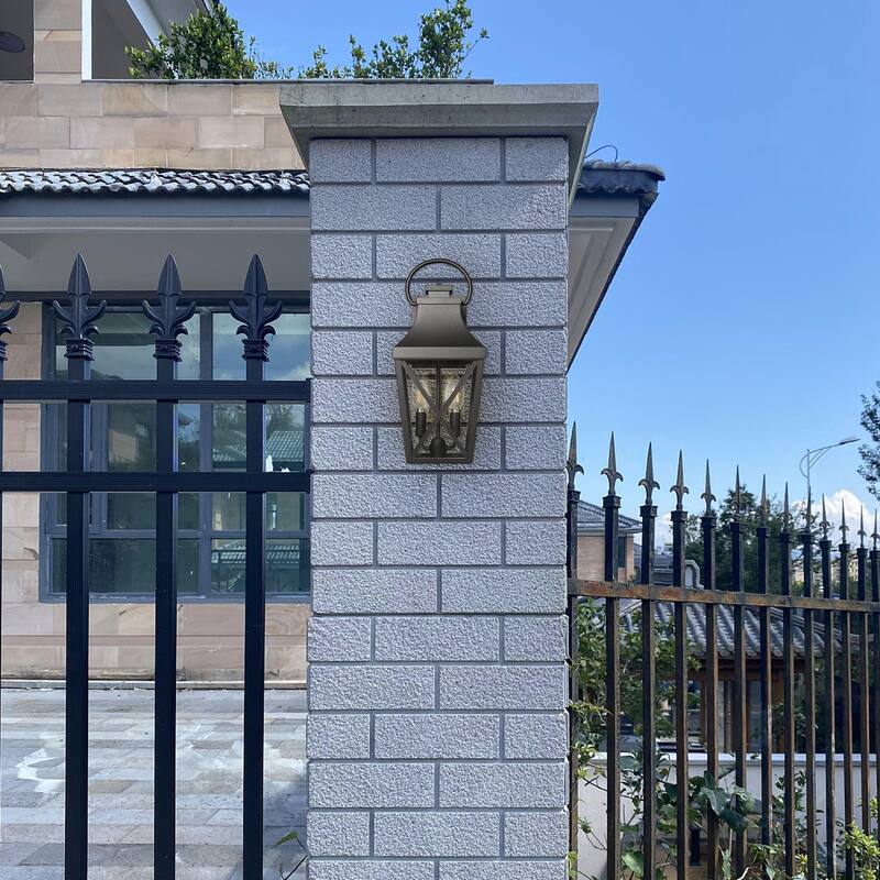 Matte Black Porch Lights Waterproof Outdoor Wall Sconce