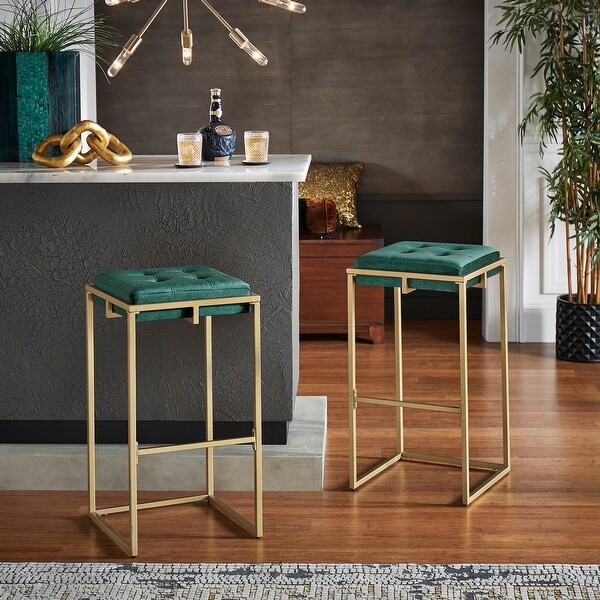 Buttoned bar best sale stool